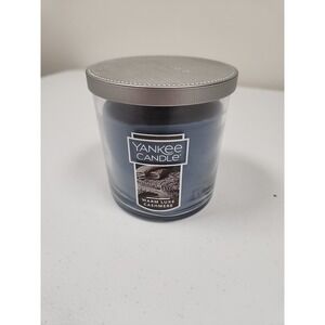 Yankee Candle Warm Luxe Cashmere 1 Wick Tumbler Jar Blue 7 Oz